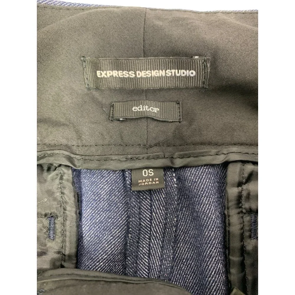 Express Design Studio Women's Casual Denim Colored Slacks - Picture 3 of 6